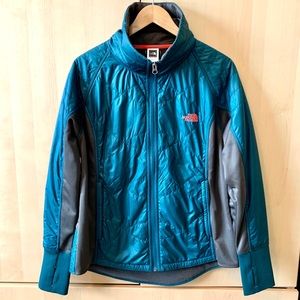North Face Teal Lightweight Zip Front Jacket
